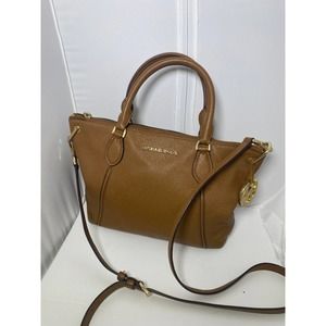 Micheal Kors tan leather crossbody bag